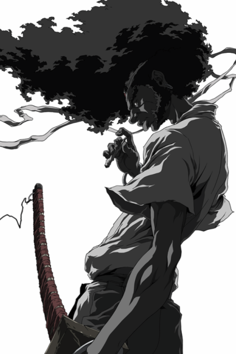 Oficjalna okładka filmu Afro Samurai the Movie