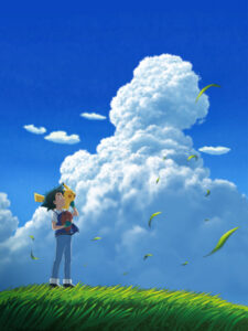 Pokémon: Distant Blue Sky! — okładka anime