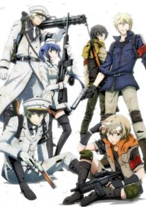 Aoharu x Machinegun: This is a Battlefield for Beasts! — okładka anime