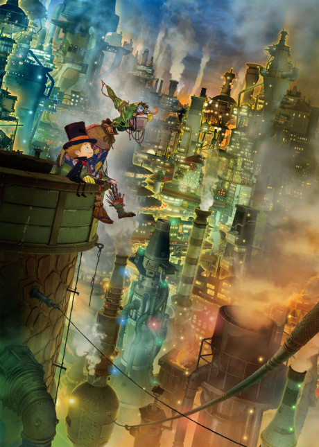Poupelle of Chimney Town — okładka anime