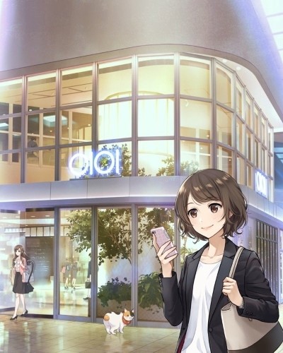 Neko ga Kureta Marui Shiawase — okładka anime