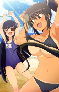 Senran Kagura Specials — dwie wojowniczki shinobi na plaży
