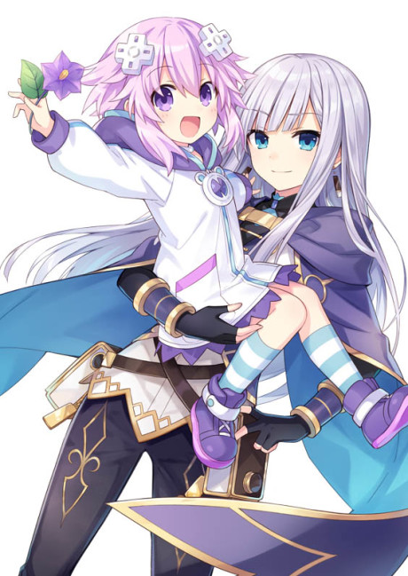 choujigen game neptune the animation hidamari no little purple