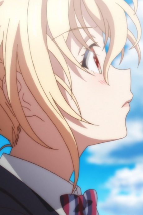 Okładka Cinderella Nine The Story Continues z profilem jasnowłosej Yuzu Takanashi na tle błękitnego nieba