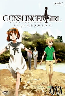 Okładka GUNSLINGER GIRL -IL TEATRINO- OVA z podopiecznymi Sekcji Drugiej na nadmorskiej drodze