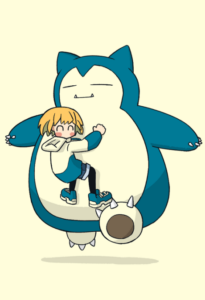 You're sleeping soundly, Snorlax! — okładka anime