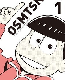 Okładka Osomatsu-san 2 Short Film Series z uśmiechniętym bratem Matsuno w różowej bluzie i ukośnym napisem OSOMATSU