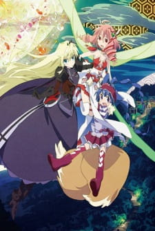 Okładka Soushin Shoujo Matoi Knight Busters z Matoi i magicznymi wojowniczkami