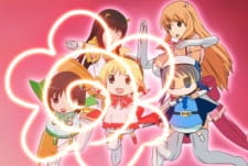 Okładka Youchien Senshi Hanamaru Girls z przedszkolakami jako magicznymi wojowniczkami